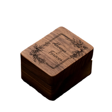 Load image into Gallery viewer, Rectangular Shaped Wooden Ring Box