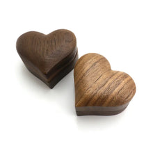 Load image into Gallery viewer, Heart Shaped Wooden Ring Box
