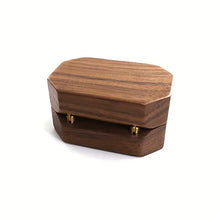 Load image into Gallery viewer, Vintage Shaped Wooden Ring Box
