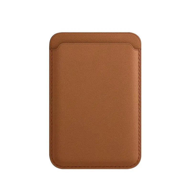 Brown Magnetic Wallet For iPhone