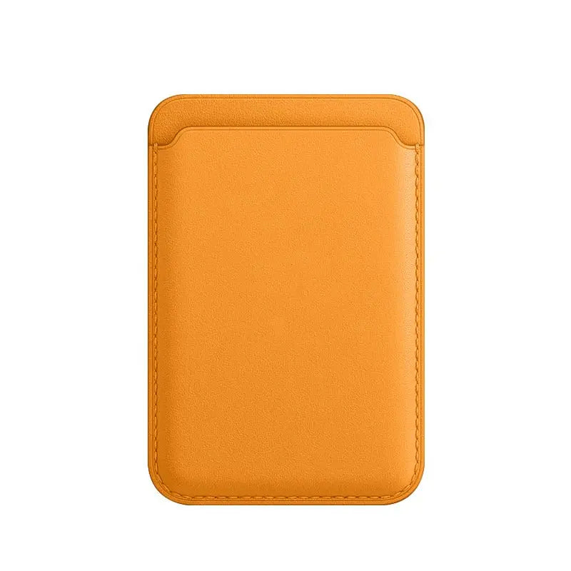 Orange Magnetic Wallet For iPhone